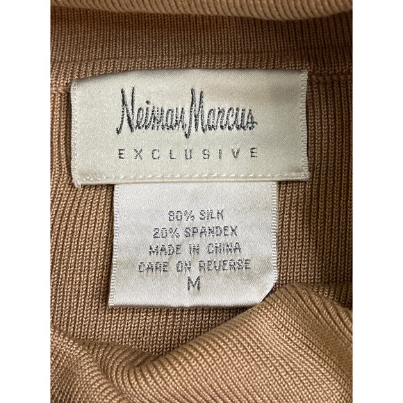 Neiman Marcus exclusive silk spandex blend turtleneck sweater, size medium - Picture 2 of 8